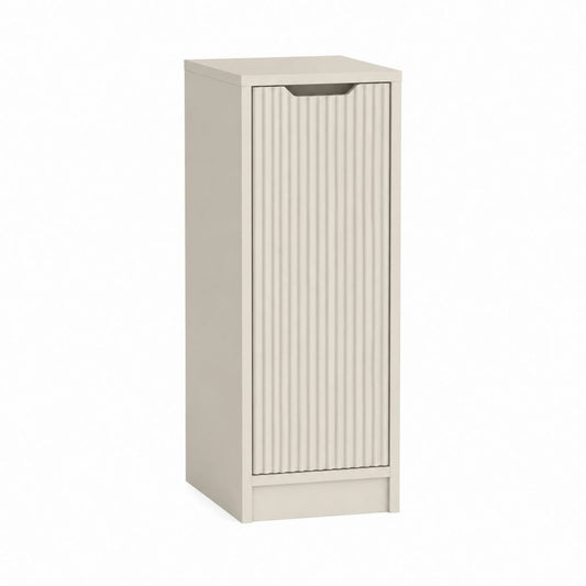 Highboard Stauraumschrank Beige MDF rechteckig mit 1 Tür 40 x 35 x 100 cm